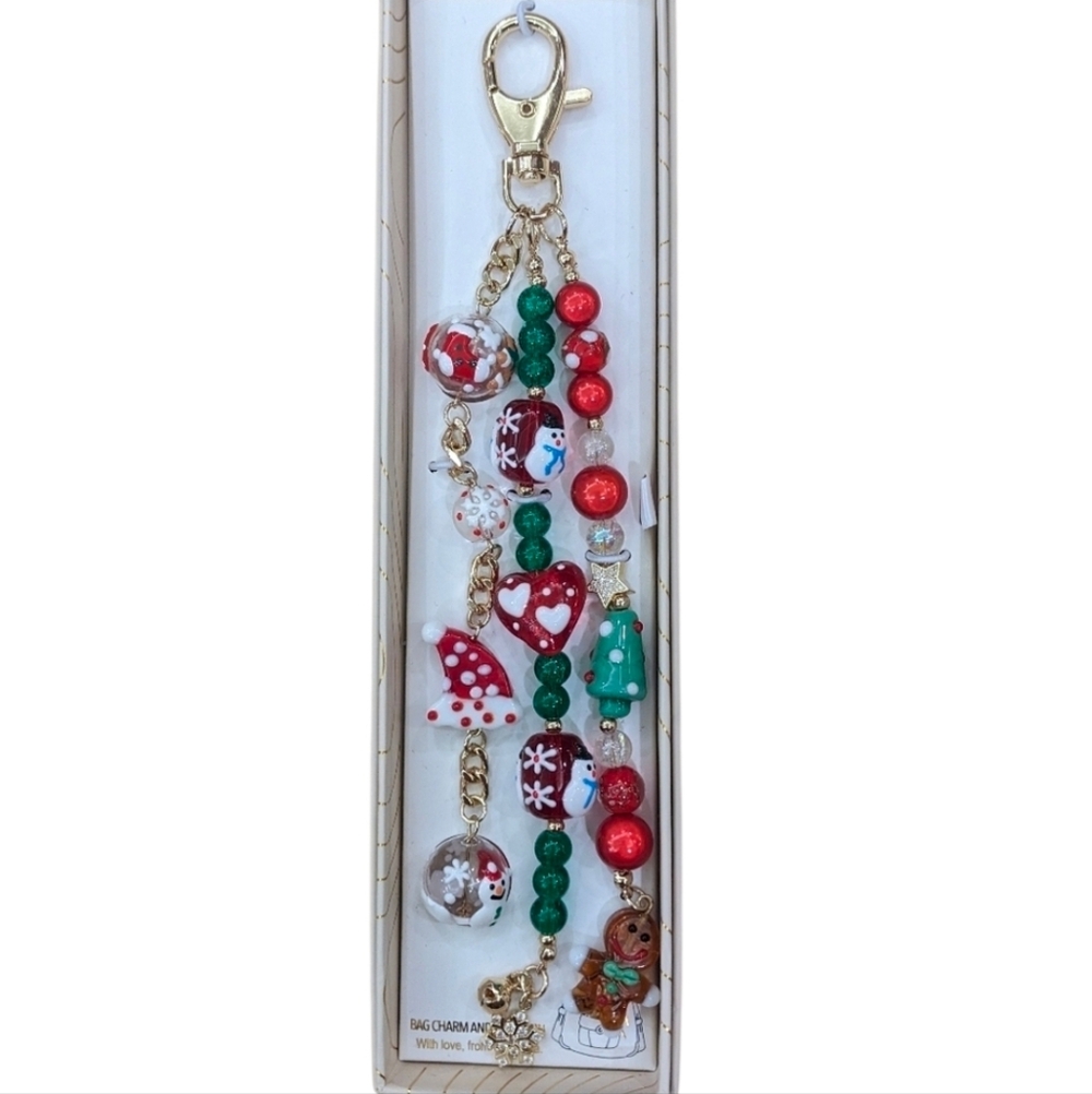 ♥️🔹️Eye Candy LA🔹️holiday Ginger Babe Bag Charm Key Chain